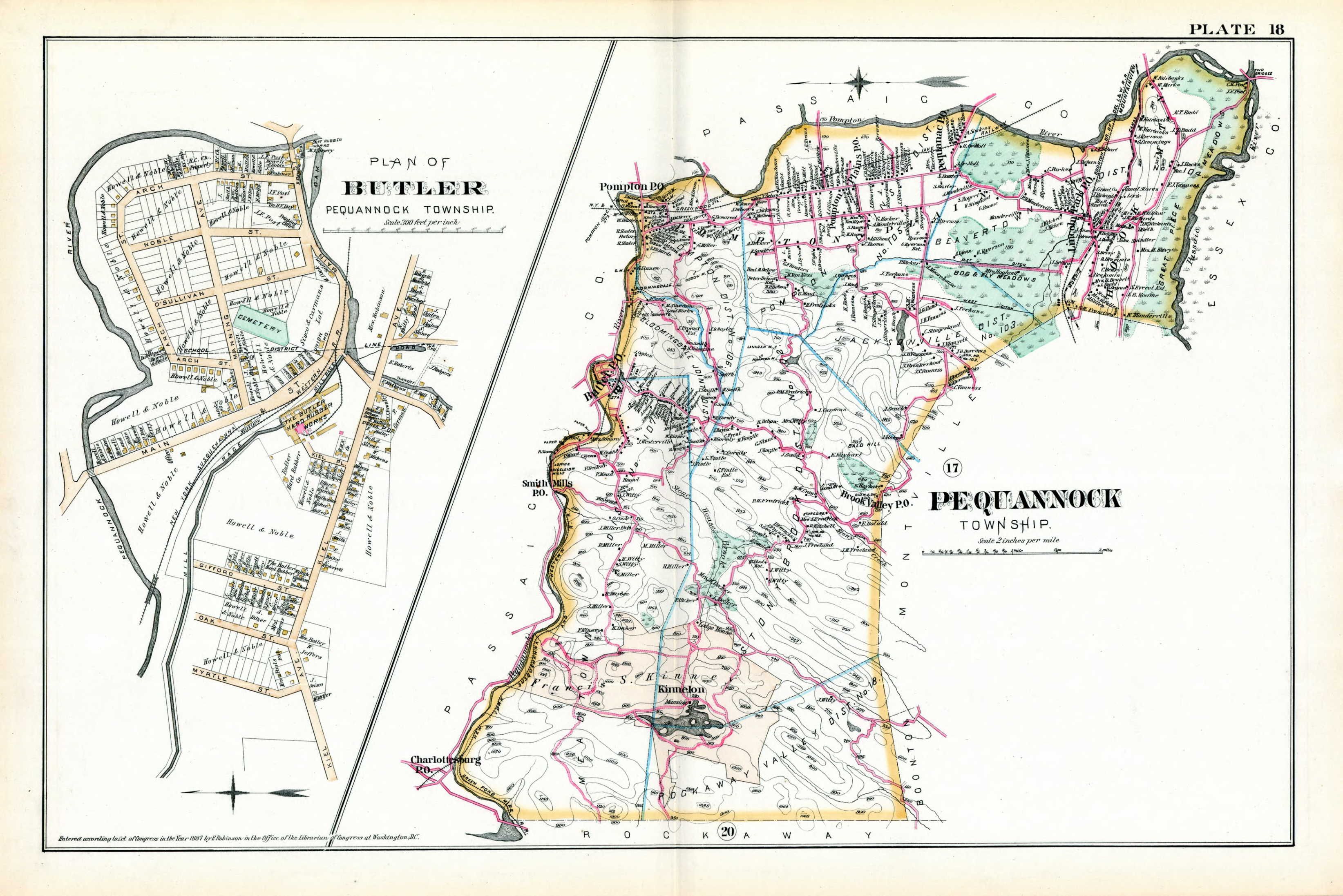 Pequannock in 1887 Bits of History Morris & Passaic County NJ